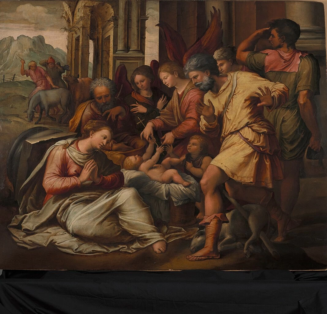 Perin del Vaga - Adorazione dei pastori, Princeton University Art Museum